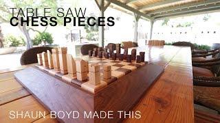 Table Saw Chess Pieces - Shaun Boyd Made This