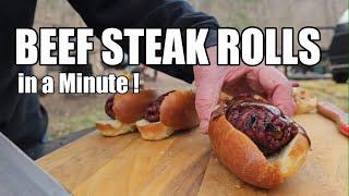 Minute Beef Steak Rolls by the BBQ Pit Boys