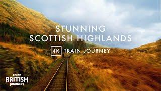 Travel on Scotland’s West Highland Line Glenfinnan to Spean Bridge  Relaxing 4K Train Journey