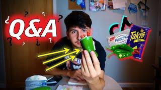 Q&A  + TIKTOK FOOD TREND Jalapeños Takis Cream Cheese