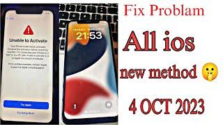 How to Fix  Unable to activate iphone  A to Z Problam Fix Full video new OCT 2023