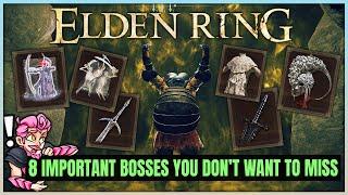 Elden Ring - 8 IMPORTANT Optional Bosses You Dont Want to Miss - Hidden Weapons & Armor Location
