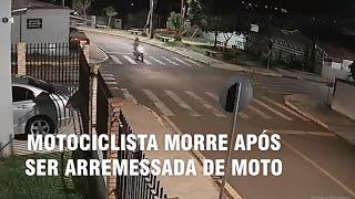 Toledo PR motociclista morre após ser arremessada de moto em grave acidente