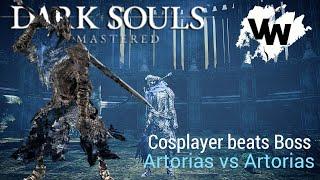 Dark Souls Remastered - Knight Artorias vs Knight Artorias  Boss vs Cosplayer