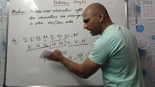 Statistics in Hindi day3 Mode & Median ungrouped data. What is cumulative frequency? Batch 2022-2023