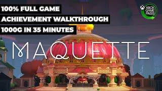 Maquette - 100% Full Game Achievement Walkthrough FREE WITH XBOX GAME PASS 1000G IN 35 MINUTES