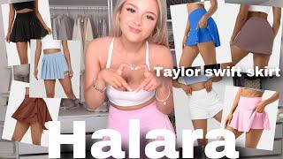 Halara viral skirt haul  Taylor swift skirt