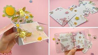 CRAFT IDEAS FOR EVERYONE  Floral Pop Up Card Colourful Envelopes Journaling