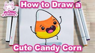 How to Draw a Candy Corn  Halloween Food