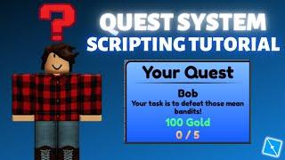 *EASY* How to make a QUEST SYSTEM  Roblox Studio Scripting Tutorial