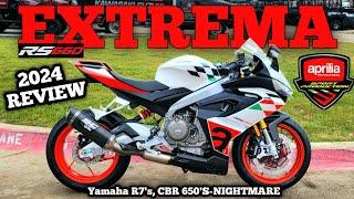 2024 APRILIA EXTREMA 660 Ride & Review  Yamaha R7 & CBR 650S Nightmare #review #aprilia #rs660