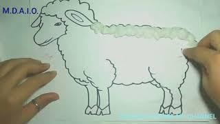 HOW TO MAKE SHEEP भेड़ POSTER COTTON