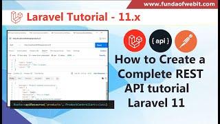 Laravel 11 rest api tutorial  How to make rest API in Laravel 11  Laravel 11 API CRUD from Scratch