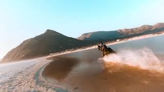Horse Riding Noordhoek Beach FPV Racing Drone