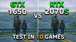 GTX 1650 vs RTX 2070 SUPER  Test In 10 Games at 1080p  How Big is The Difference?