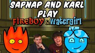 Sapnap and Karl Jacobs play Fireboy & Watergirl