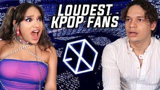 EXO-Ls being the loudest Fans in KPOP  Waleska & Efra react to EXO Fan Chants for the first time