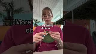 Crocheting at the air port #crochet #fashion