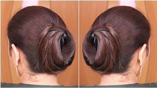 Easy  Perfect Juda Hairstyle For Oily Hair using Banana clip  Simple Juda Bun Hairstyle For ladies