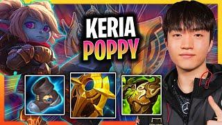 KERIA CHILLING WITH POPPY  T1 Keria Plays Poppy Support vs Leona  Season 2024