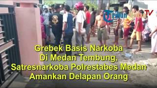 Grebek Basis Narkoba Di Medan Tembung Polrestabes Medan Amankan Delapan Orang