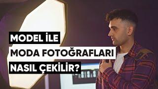 Stüdyoda Model ile TekstilModa Fotoğrafları Nasıl Çekilir?  Adan Zye Eğitim  fotografium.com