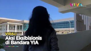 Polisi Buru Wanita Viral Pamer Payudara di Bandara YIA