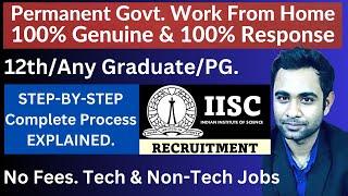 Govt. Work From Home Data Entry Job No Application Fees 100% Genuine  Salary 25000