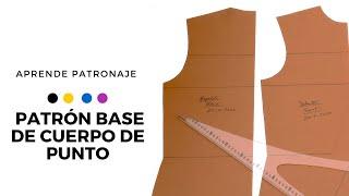 HAZ TU PATRÓN cuerpo BASE para tejido de punto