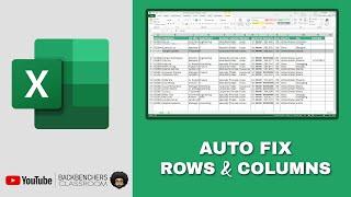 How to Auto Resize Rows and Columns in Multiple Ways  Advanced  Ms Excel in Hindi