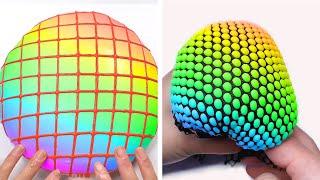 1 Hour Of Oddly Satisfying Rainbow Slime ASMR - Relaxation After Work And Before Sleep 2024