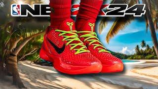 HOW TO MAKE Nike Kobe 6 Proto “Reverse Grinch” In NBA 2K24 Shoe Creator