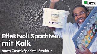 Struktur Spachtel für die Wand - einfache Kreativtechnik mit Kalk Sumpfkalk