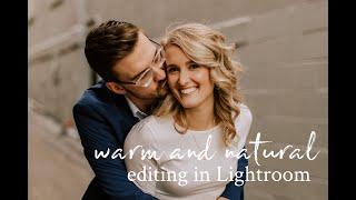 Settings for WARM and NATURAL editing in Lightroom in detail