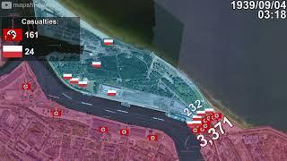 Battle of Westerplatte in 1 minute using Google Earth