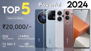 Top 5 Best 5G Phones Under 20000 in 2024 - 5G  144Hz 3D 4K 6000mAh  Best 5G Phone Under 20000