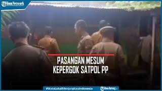 Viral Pasangan Mesum Setengah Baya Kepergok Satpol PP di Gubuk Bambu