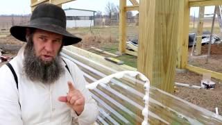 BUILDING A GREENHOUSE IN WINTER - TUFTEX PANELS