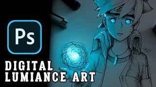 How to make a Anime Glow Art in Adobe Photoshop EASY TUTORIAL