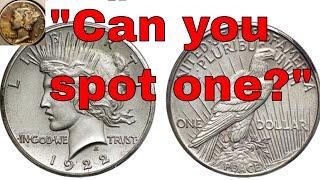 How to spot a high relief peace dollar #silver #peace