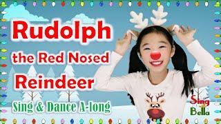 Rudolph the Red-Nosed Reindeer with Lyrics Actions Movements  Kids Christmas Song  Sing Along