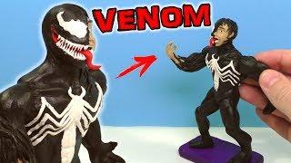 ВЕНОМ - Лепим из пластилина  VENOM Видео Лепка