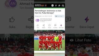 Pertandingan Indonesia vs Irak untuk kualifikasi Piala Dunia 2026 #shorts