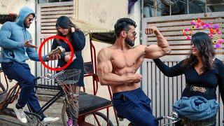 Crore Pati Riksha Wala Bodybuilder Shirtless Picking Up Girl   FitManjeet