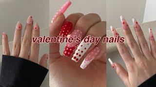 VALENTINES DAY NAIL DESIGNS *EASY AND CHEAP*