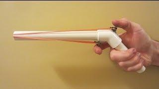 How to make a Rubber Band Gun - PVC Rubber Band Gun