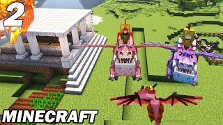 On vole sur nos premiers dragons  Minecraft Mythes & Dragons 2