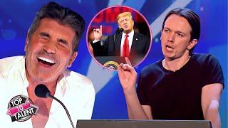 BEST Donald Trump Impression Has Simon Cowell LOL