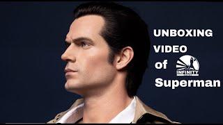 Unboxing video Infinity Studio X Penguin Toys DC Series Justice League Superman life size bust