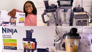 UNBOXING MY NEW NINJA 3-IN-1 FOOD PROCESSOR WITH AUTO IQ  REVIEW OF NINJA BLENDER + FOOD PROCESSOR